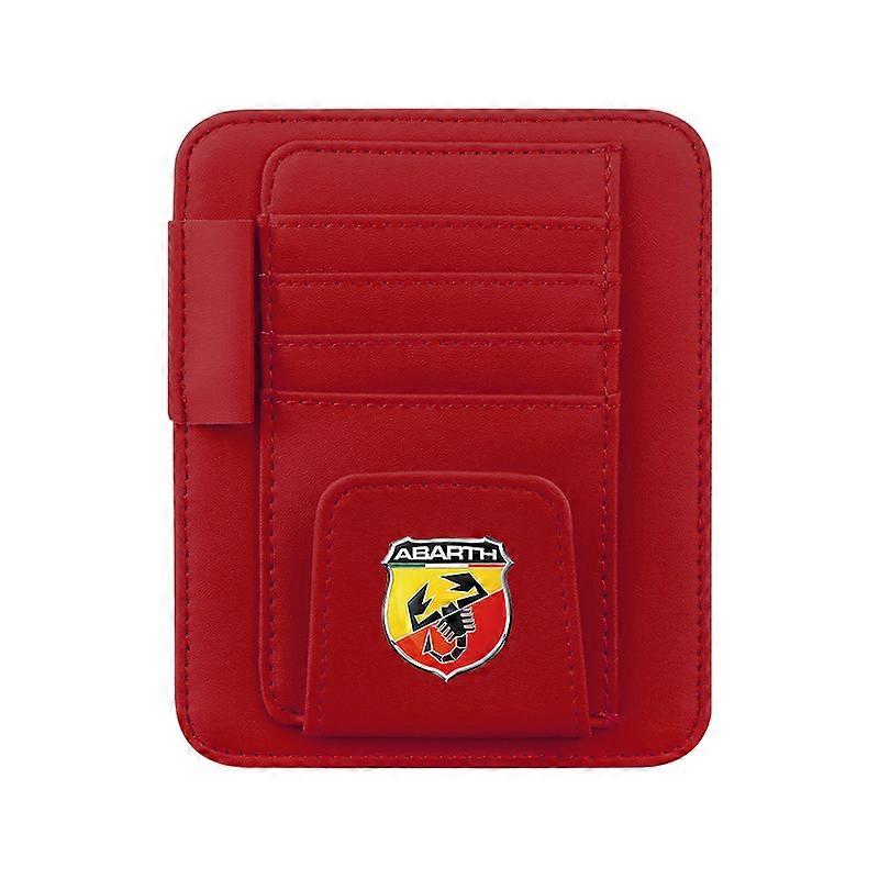 حامل نظارات شمسية للسيارة، مشبك تخزين للنظارات لسيارة فيات أبارث 595، أبارث 500، أبارث 124، حاجب شمس، تخزين متعدد الوظائف