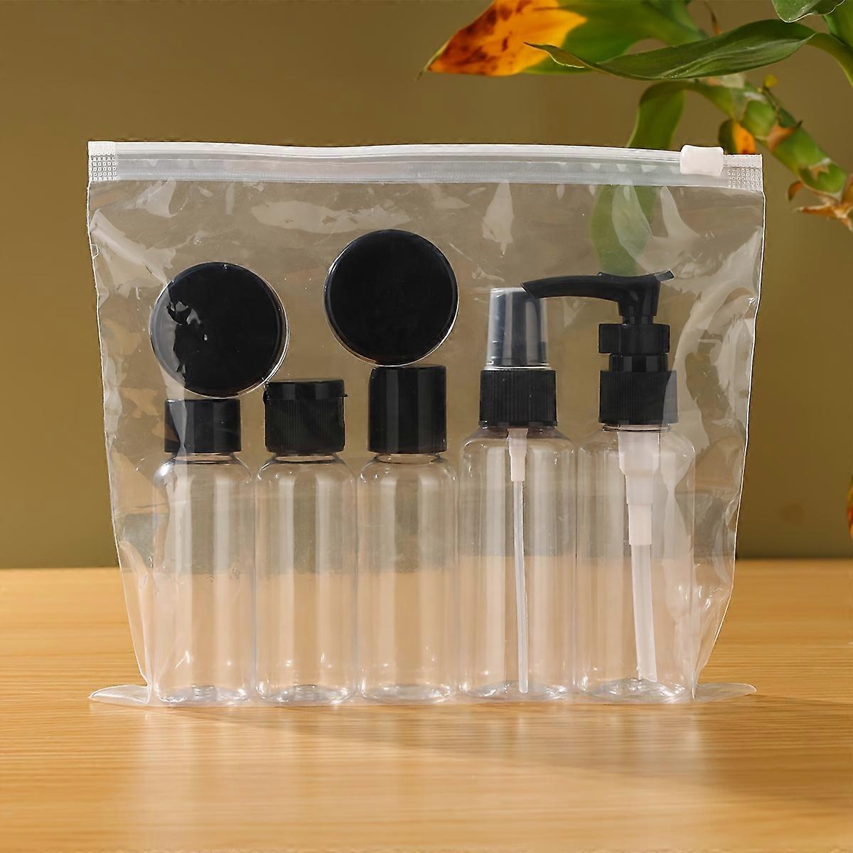 7pcs Refillable Travel Bottles - Leak-Proof, Compact, and Reusable Containers for Toiletries, Shampoo, Conditioner, Liquids, Lotion, Soap, and Body Wa