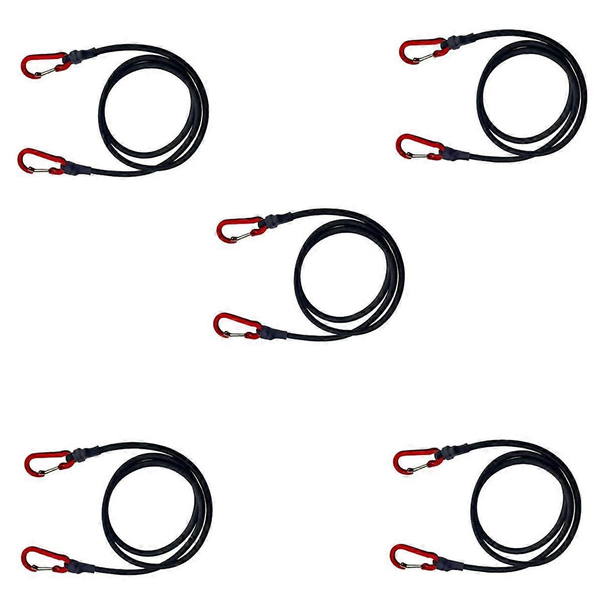 Moschettone in corda elastica per kayak, ciclismo, imballaggio bagagli e accessori da campeggio all'aperto 120 cm