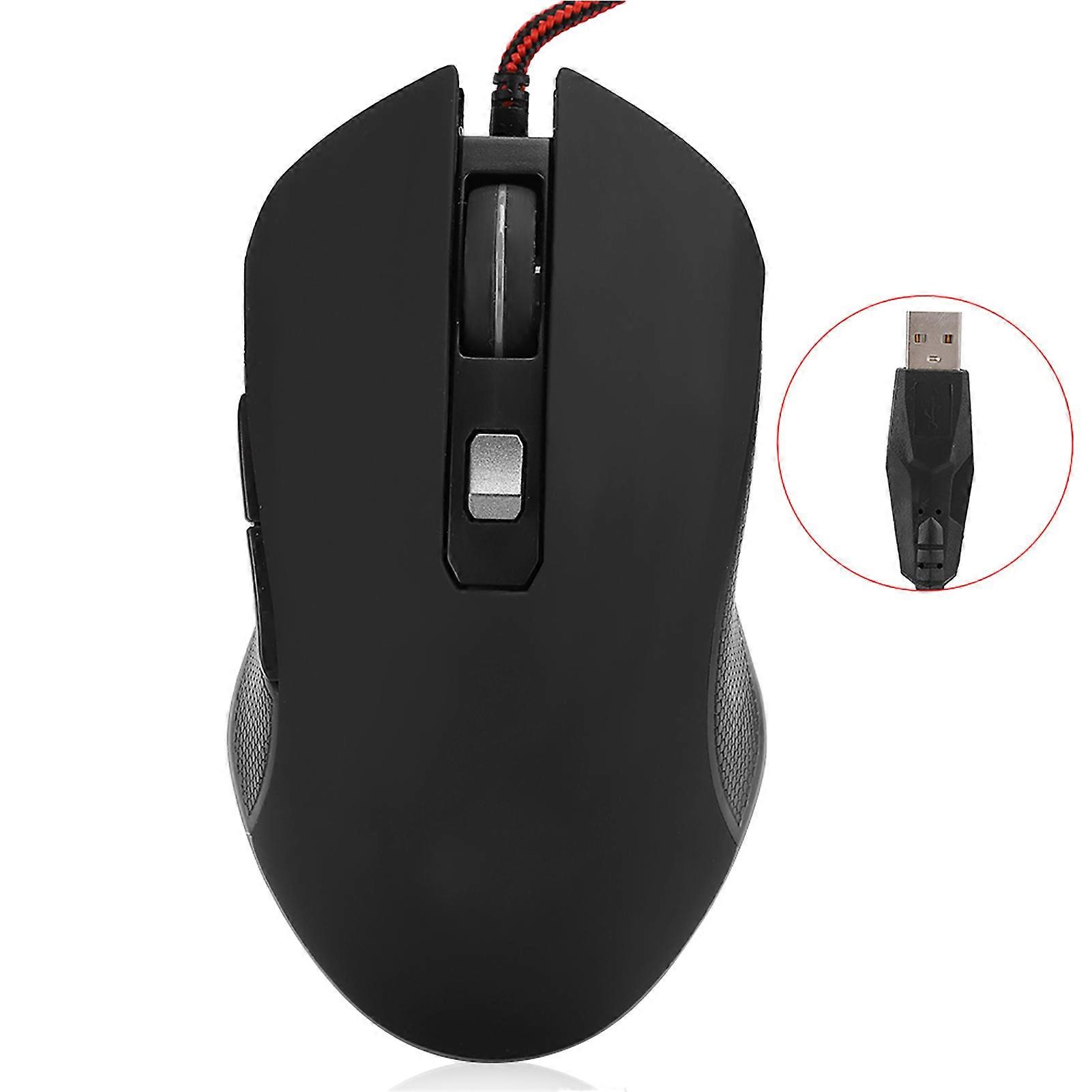 Gaming Mouse USB 8 Key Mechanical Mouse Computer Accessory Non-Slip Side