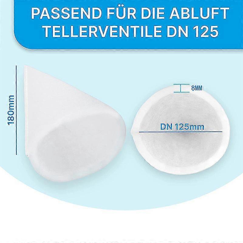 Vhbw 10x Filtres Coniques Pour Ventilation, VMC Par Ex. Compatible Avec Helios Maico Pluggit Zehnder Filtre Dvacuation G4 Dn 100 Blanc 41640028