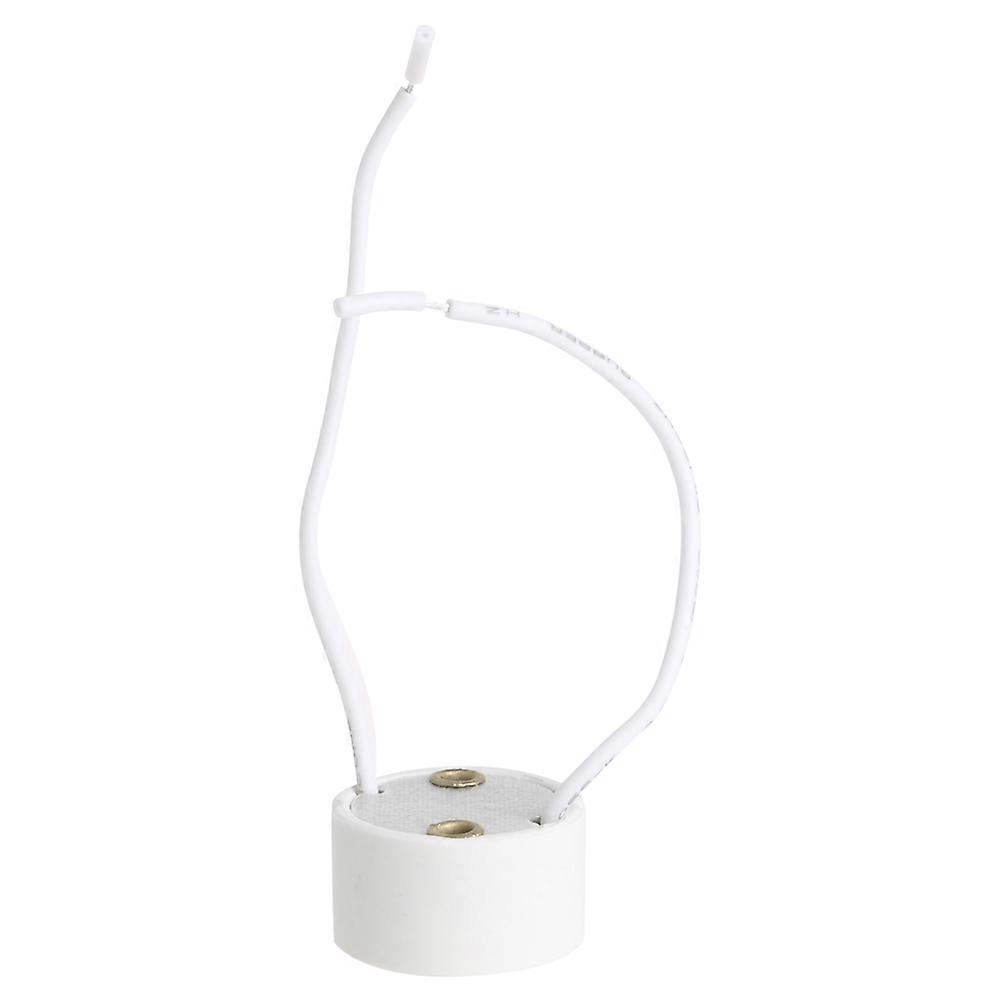 GU10 soquete LED lâmpada halógena suporte base conector de fio cerâmico