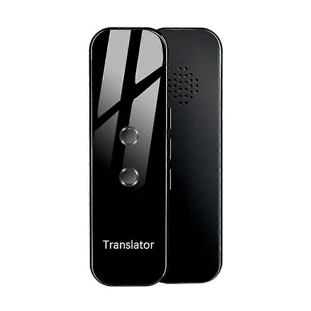 2-Way Real Time Voice Translator 70+ Languages Text Translation Device Black
