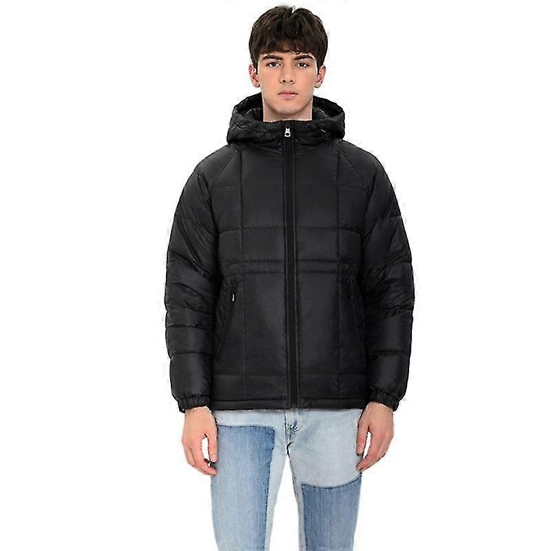 Men's Down Jacket Hooded Down Puffer Jacket Lightweight Insulated Down Jacket