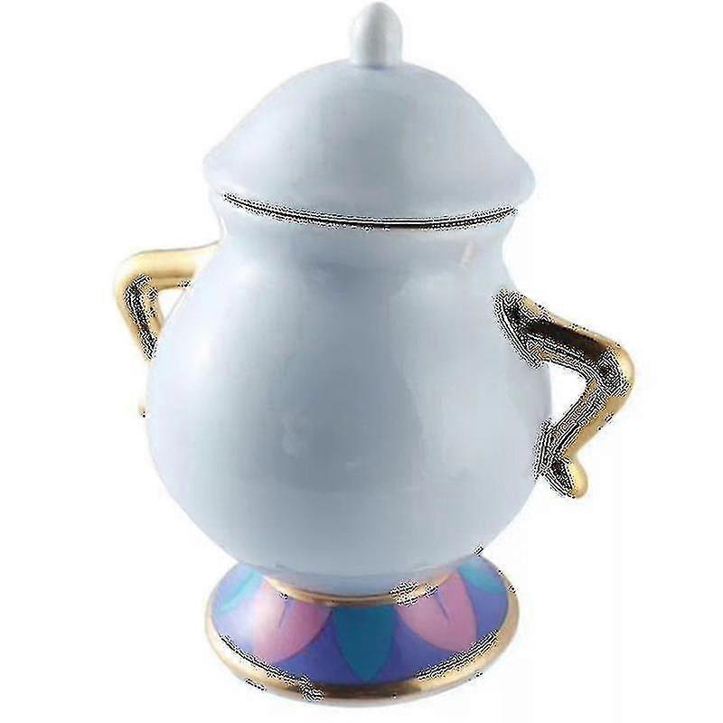 الكرتون الجمال الجديد والوحش إبريق الشاي القدح الشاي وعاء مجموعة هدية عيد ميلاد -Z