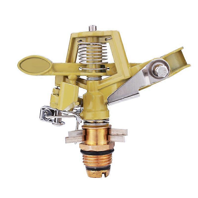 4PCS 1/2" Zinc Alloy Impact Sprinkler Head for Watering Large Gardens Hose End Sprinklers Watering Tools Adjustable Angle
