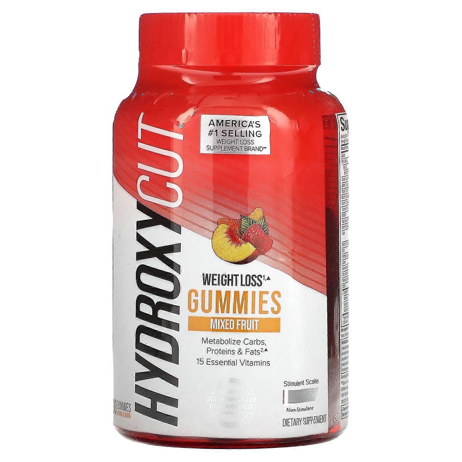 Hydroxycut, Weight Loss Gummies, Mixed Fruit, 90 Gummies