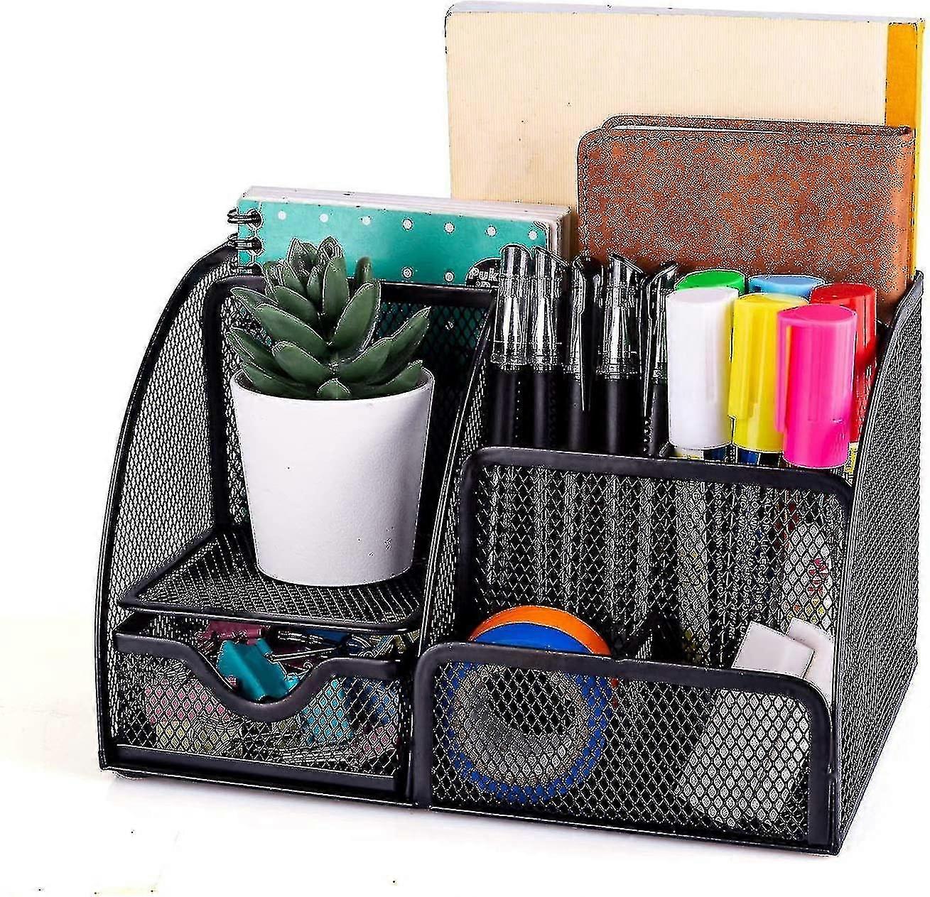 New Simple Household Goods-mesh Desk Manager With Space-saving Functions