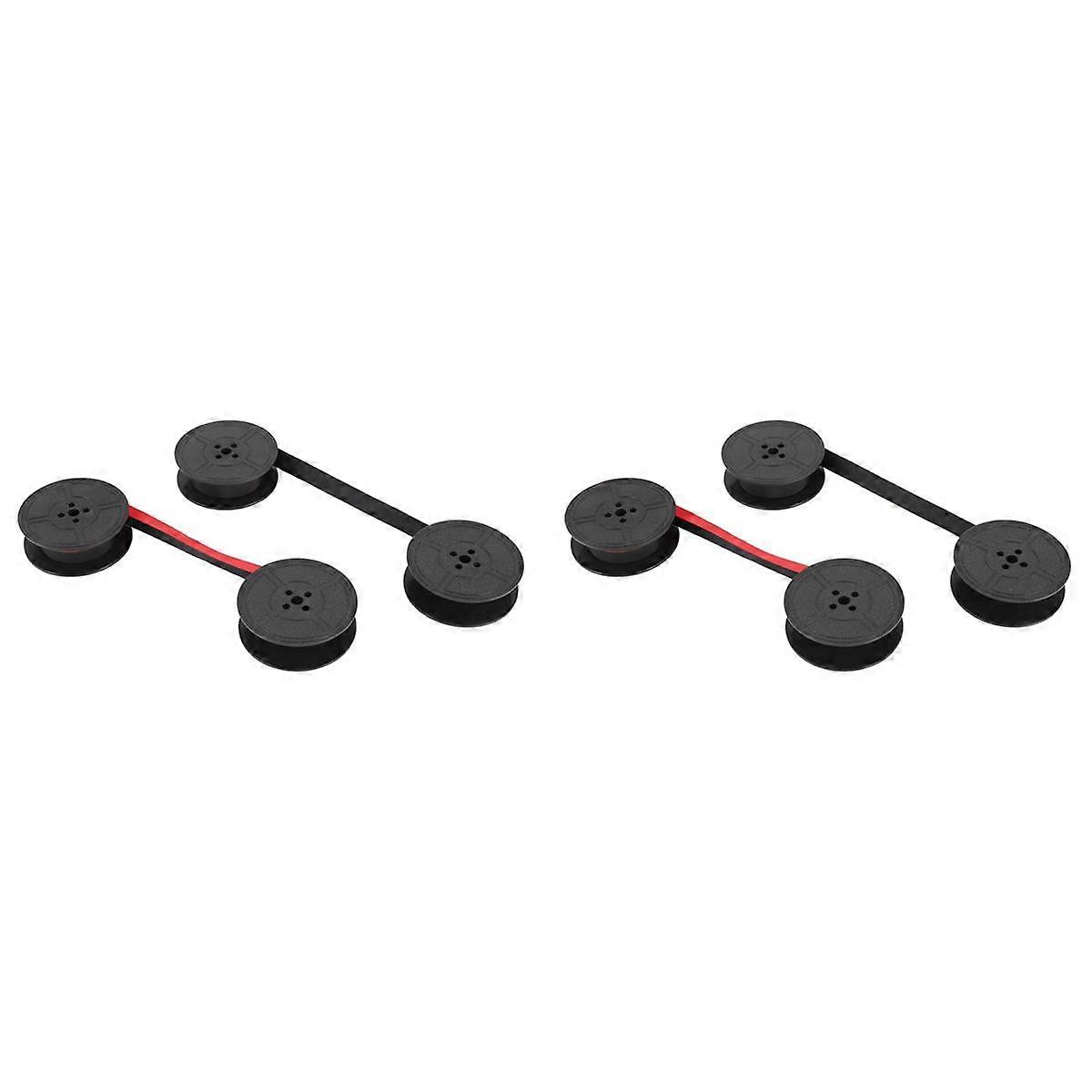 4Pack Typewriter Ribbon Twin Spool Typewriter Ribbon Ink Twin Spool Ink Replacement Part for Most T