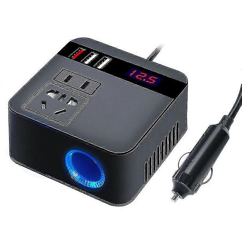 Onduleurs 300w 12v / 24v DC Onduleur 3 Usb Batterie De Charge De Voiture Convertisseur À Charge Rapide Accessoire Xxf