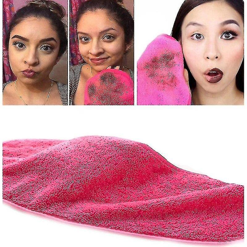 メイクアップリムーバー1pcメイクアップリムーバー40 * 18cmマイクロファイバータオルフェイスメイククレンジング用