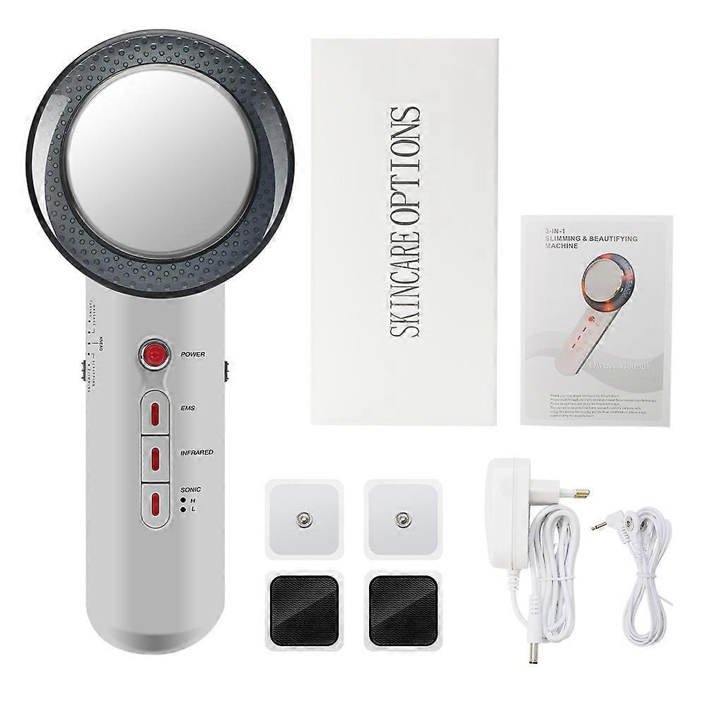 Three in one slimming device EMS ultrasonic infrared shaping beauty device explosive fat shaping massage device