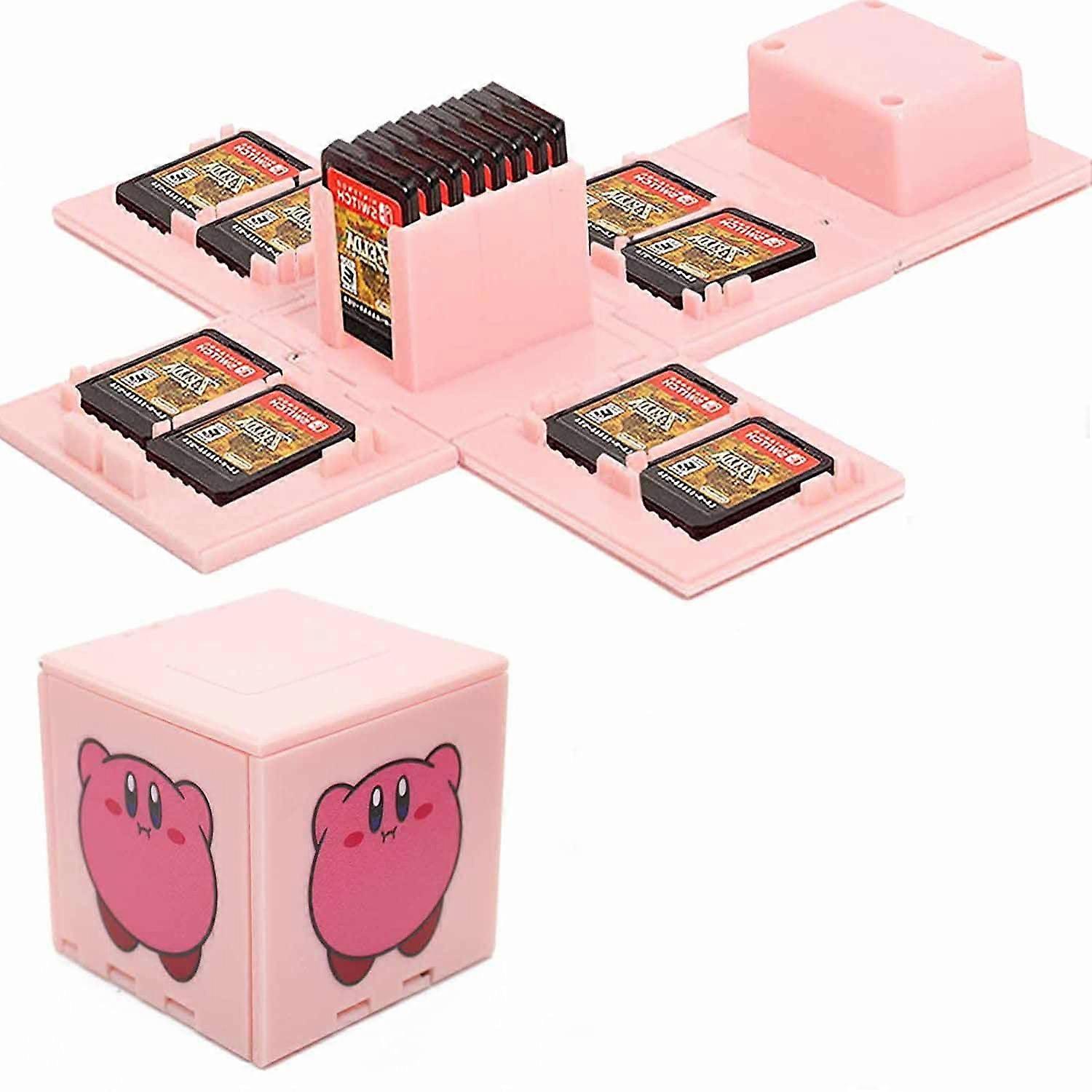 Games Storage Case for Nintendo Switch - Switch Game Card Holder Game Storage Cube Game Card Organizer for Nintendo Switch with 16 Game Card Slots