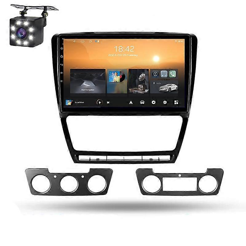 For Skoda Octavia 2 A5 2008-2013 Car Multimedia Radio Wireless Navigation Android Auto