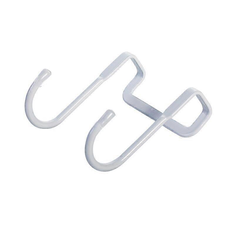 2PCS Stainless Steel Bedside Cabinet Door Hook Dormitory Double Hook S-hook Wall Hanging Storage