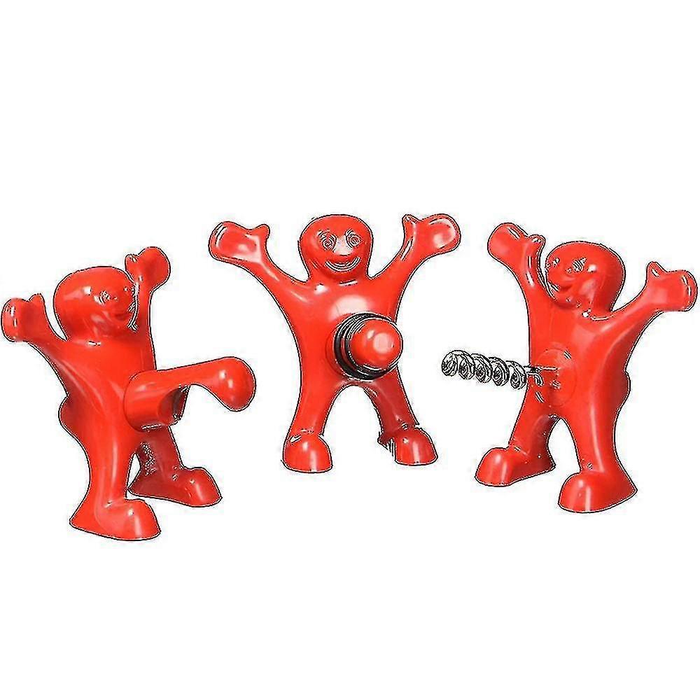 Rolha de garrafa, saca-rolha e abridor de garrafas de 3 para bartenders e presentes