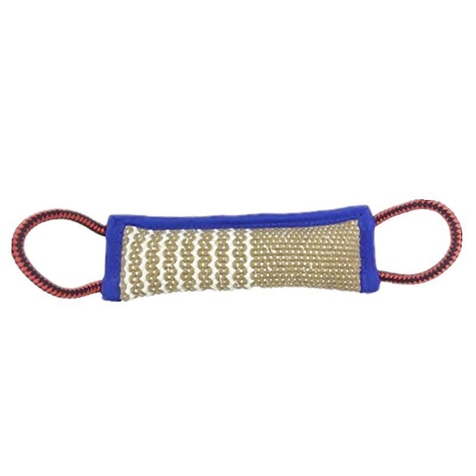 Puppy Dog Training Interactive Bite Tug Pull Toy Pet Supplies with Two Handles