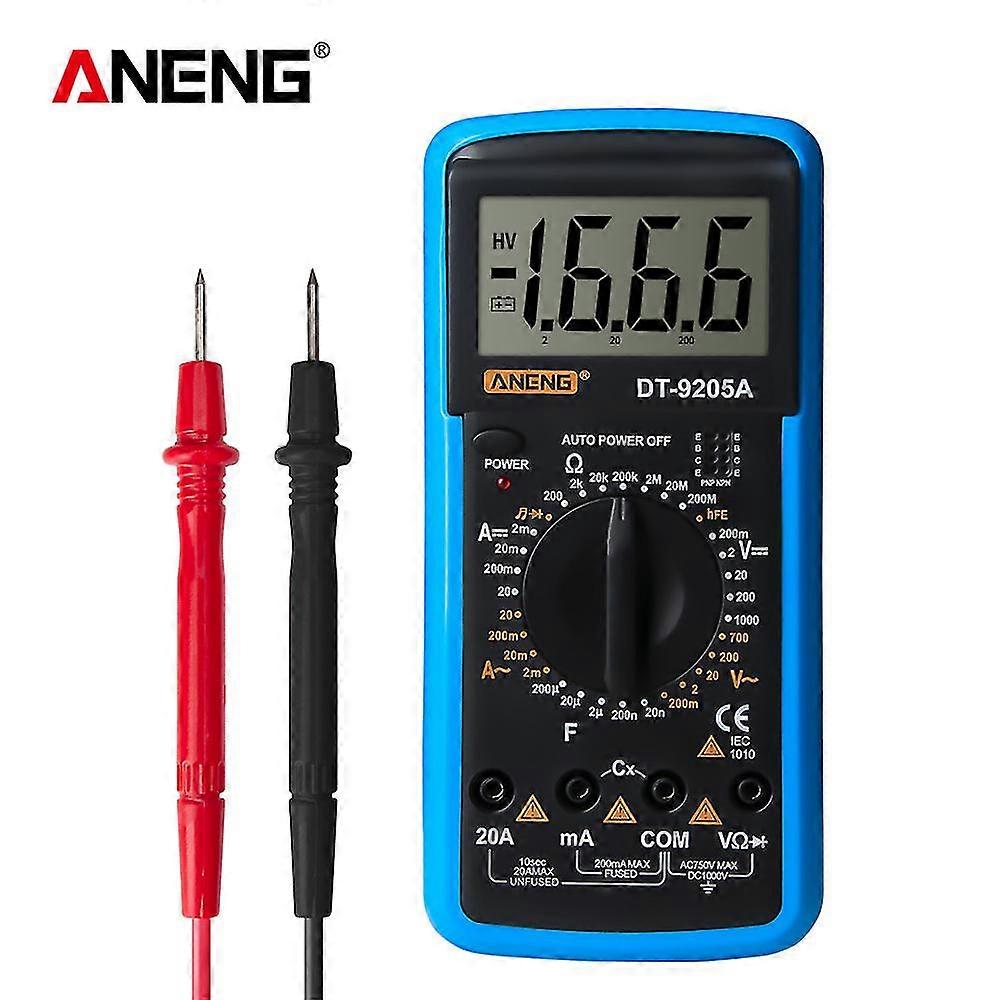 Dt9205a Multimeter Digital Ac/dc Transistor Tester Electrical Esr Ncv Test Meter Profesional Analog Auto Range Multimetro