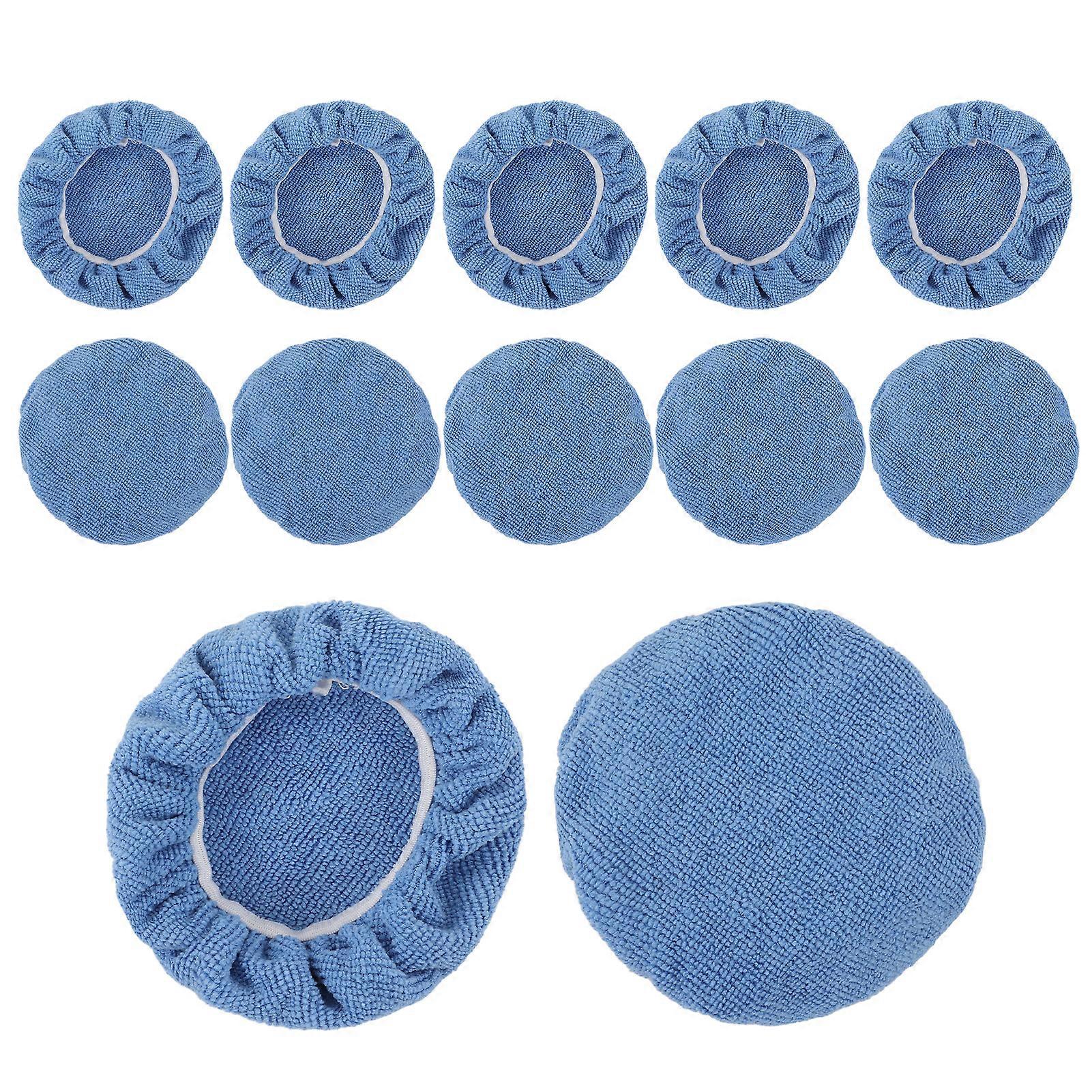 12pcs Auto Polierhauben 5 "5,7" Mikrofaser Soft Strong Adsorption Buffing Pad Abdeckung für Autopolierer