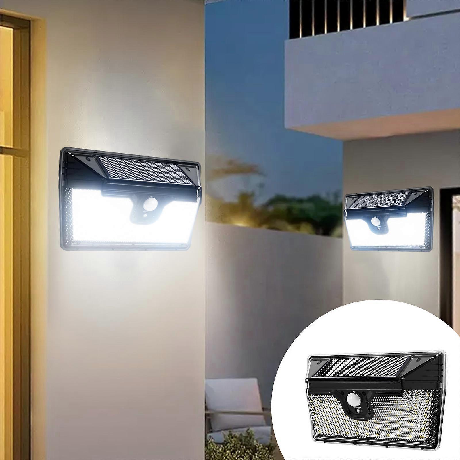 태양 광 실외 조명 모션 센서 태양열 조명 IP65 3 모드 벽 보안 조명 울타리 마당 정원 안뜰 정문 야외 조명 와트