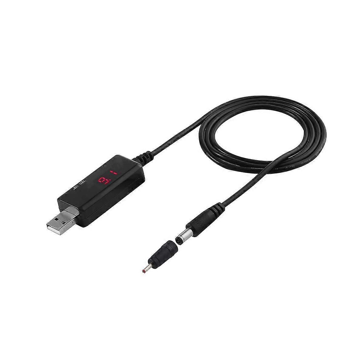 USB DC 5V to 9V 12V Power Cable for Route Charge WIFI Adapter Wire USB Boost Module Converter Via P