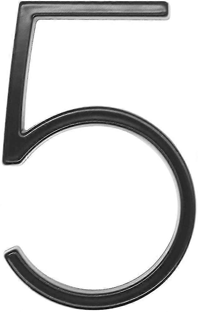 Modern Floating Standoff Or Flush Mount House Address Numbers Door Numbers Black