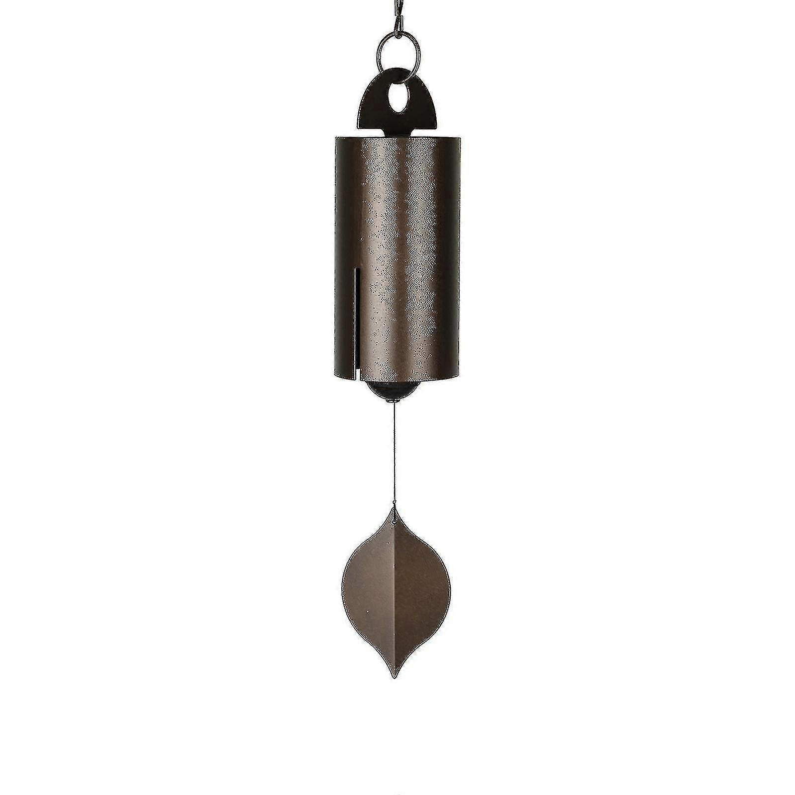 Deep Resonance Serenity Bell Windchime, Unique Low Tone Wind Chimes For Outside Copper Garden Ornament