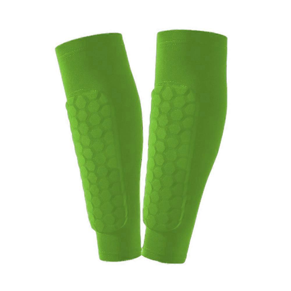 1Pair Soccer Shin Guards Football Shin Pads Calf Support Compression Sleeve with Honeycomb Pads Sock