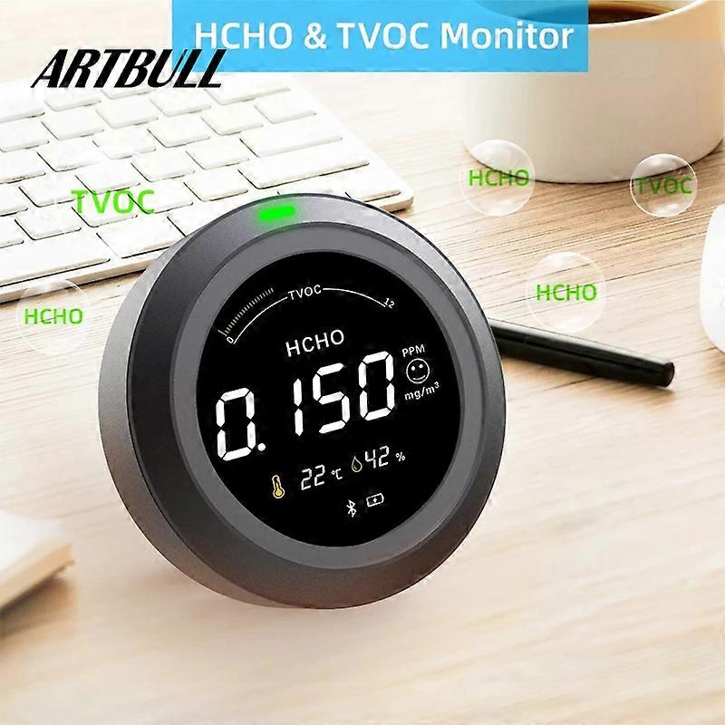 HCHO TVOC Gas Detector with Temperature Humidity meter Multifunction Vehicle formaldehyde test