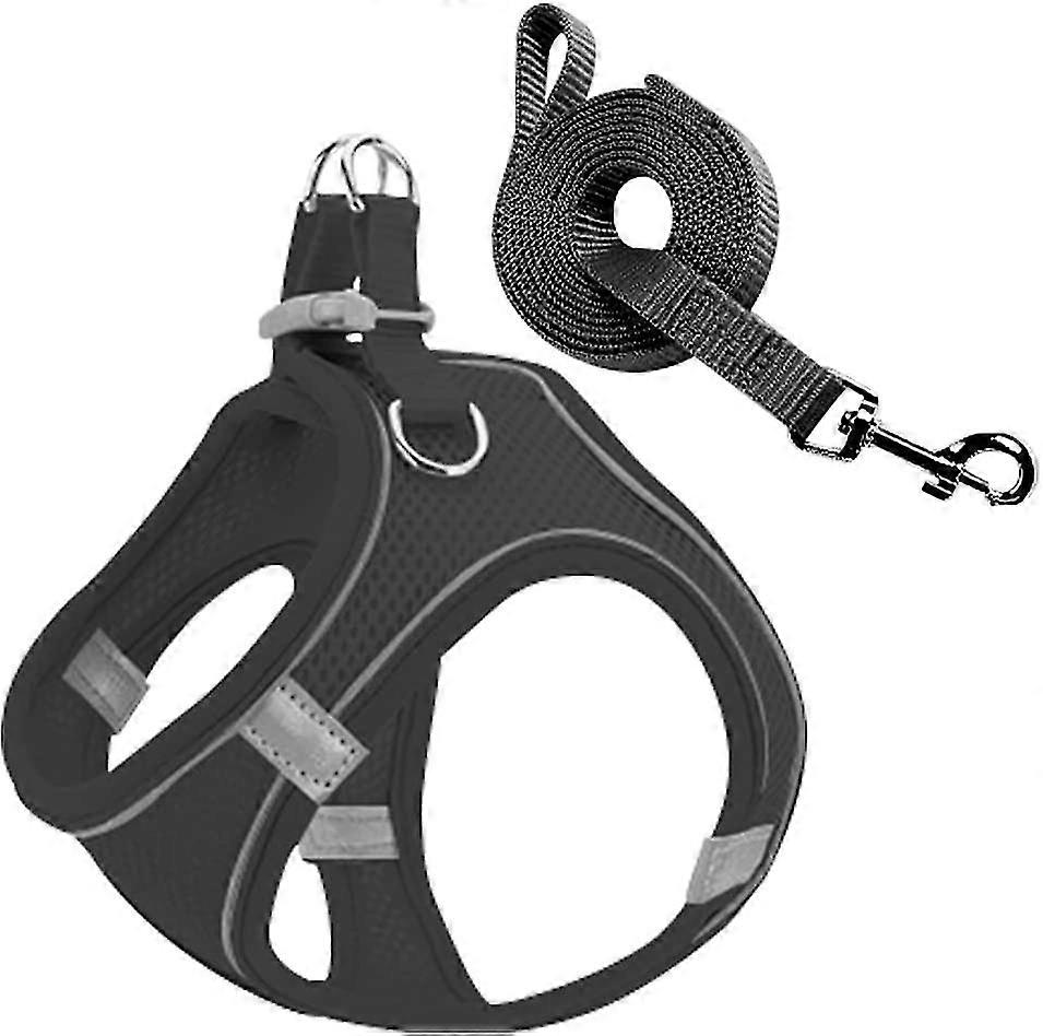 כלב רתמה לחיות מחמד קטנות רתמה רפלקטיבית כלב רצועה נגד משיכה חזה כלב רתמה מתכווננת רתמה רכה נושמת רכה