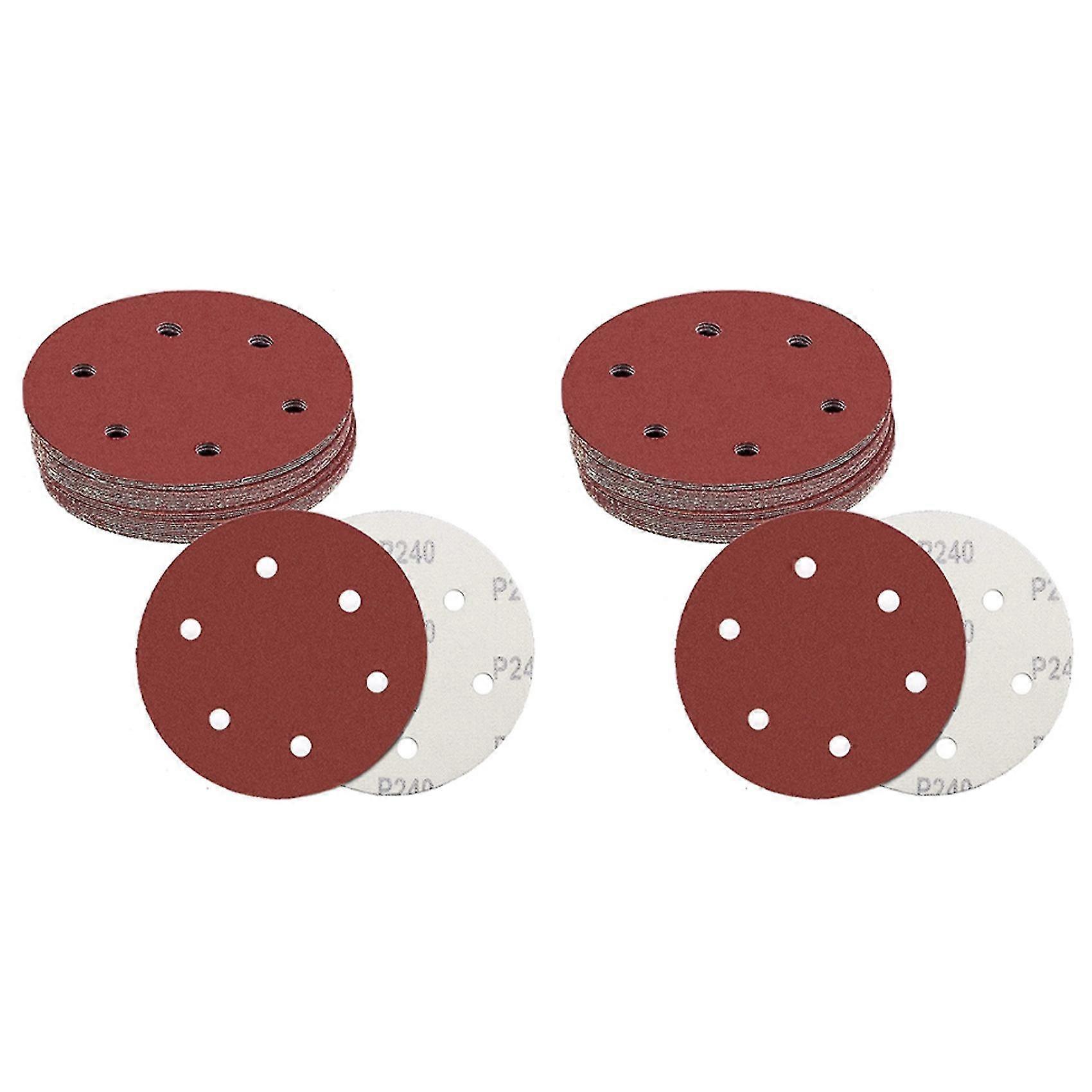 30pcs Drywall Sander Sanding Discs, 9inch 6hole Hook And Loop