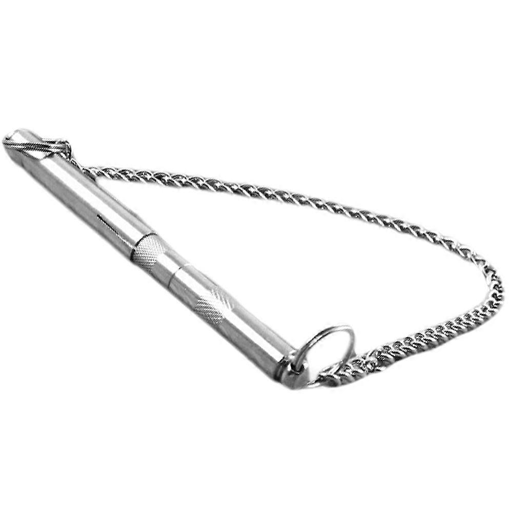 Dog Whistle Stop Barking Silent Ultrasonic Sound Repeller Trainer Stainless Steel Dog Whistle