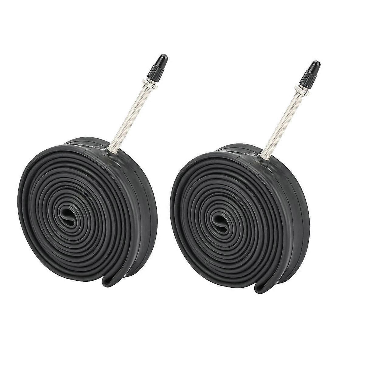 2 Pack 700 x 28-32C Tires Road Bike, Bike Inner Tube with 60mm Presta Valve for Road Bikes