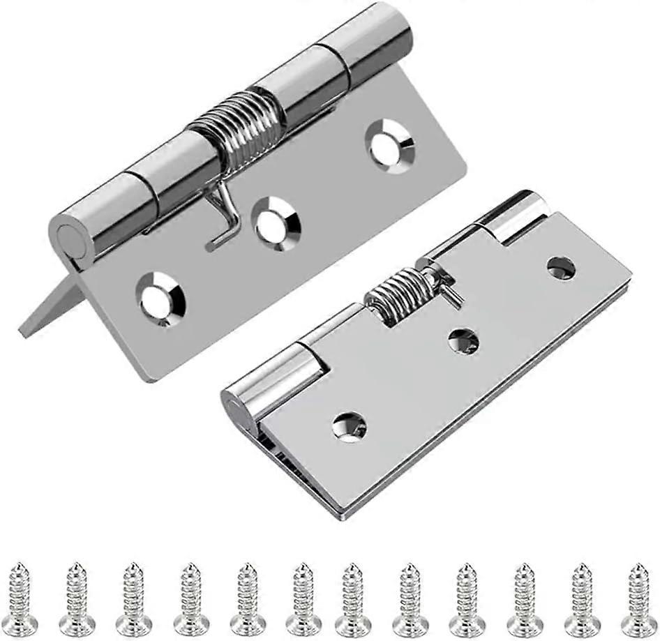2025 Latest Model  2Pcs Self-Opening Spring Hinges,Self-Closing Spring Door