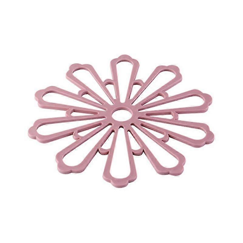 Coaster Non-slip Flower Shape Rubber Hollow Out Design Coaster For Home