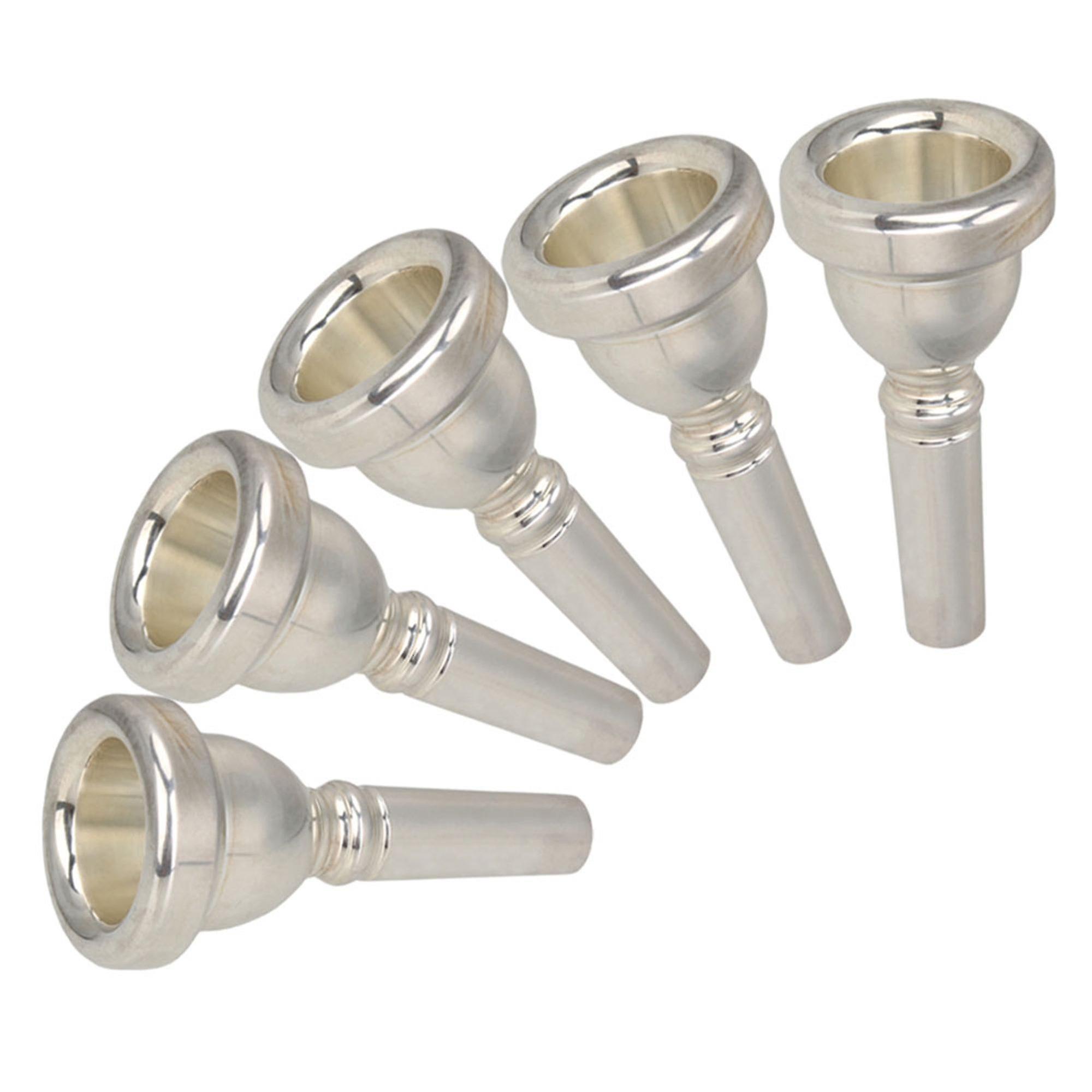Embouchures d’instruments en laiton Embouchures de trombone basse plaquées argent Paquet de 5