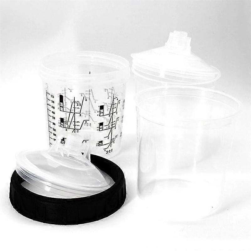 1 ensemble de gobelets de peinture jetables 600 cc, réservoir de mélange de peinture de type H/O, gobelets de pulvérisation jetables rapides