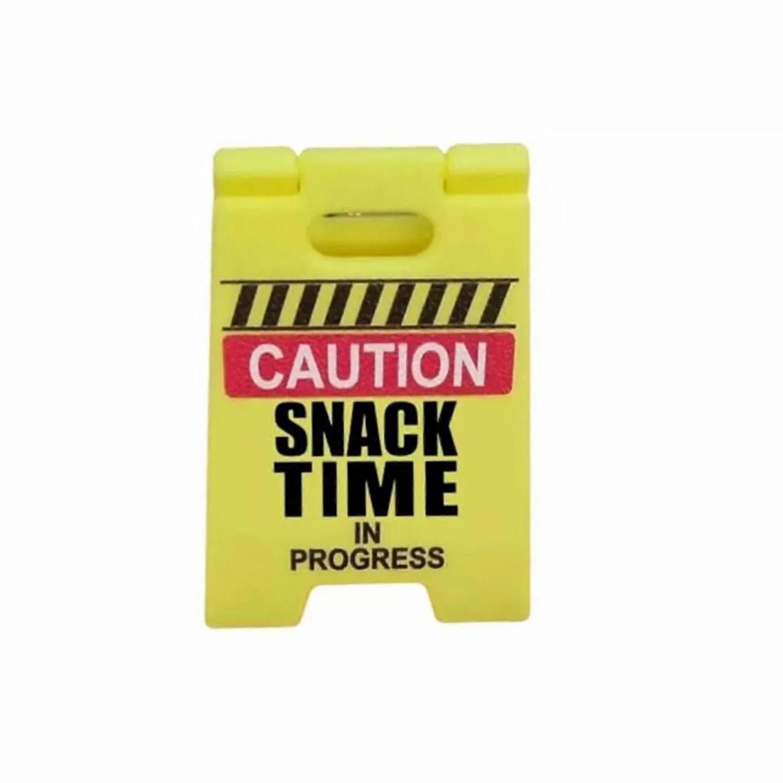 Mini Chocolate Desk Warnschild - 3D-gedruckte Sicherheitswarnstatue