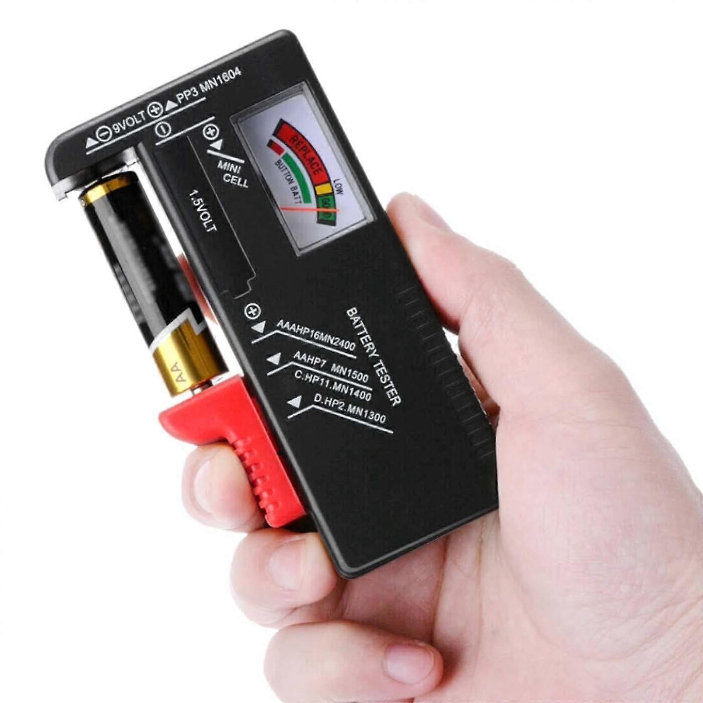 Universal Battery Tester,Digital Battery Tester,for AA AAA CD 9V Key Batteries 1.5V Battery Voltage Checker