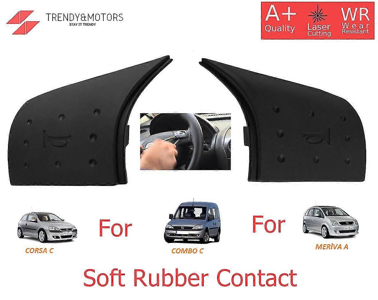 2 Pieces Soft Rubber Left Right Steering Wheel Horn S Button For Opel Corsa C Combo C 6242078 2000-2006 Tigra B-2009