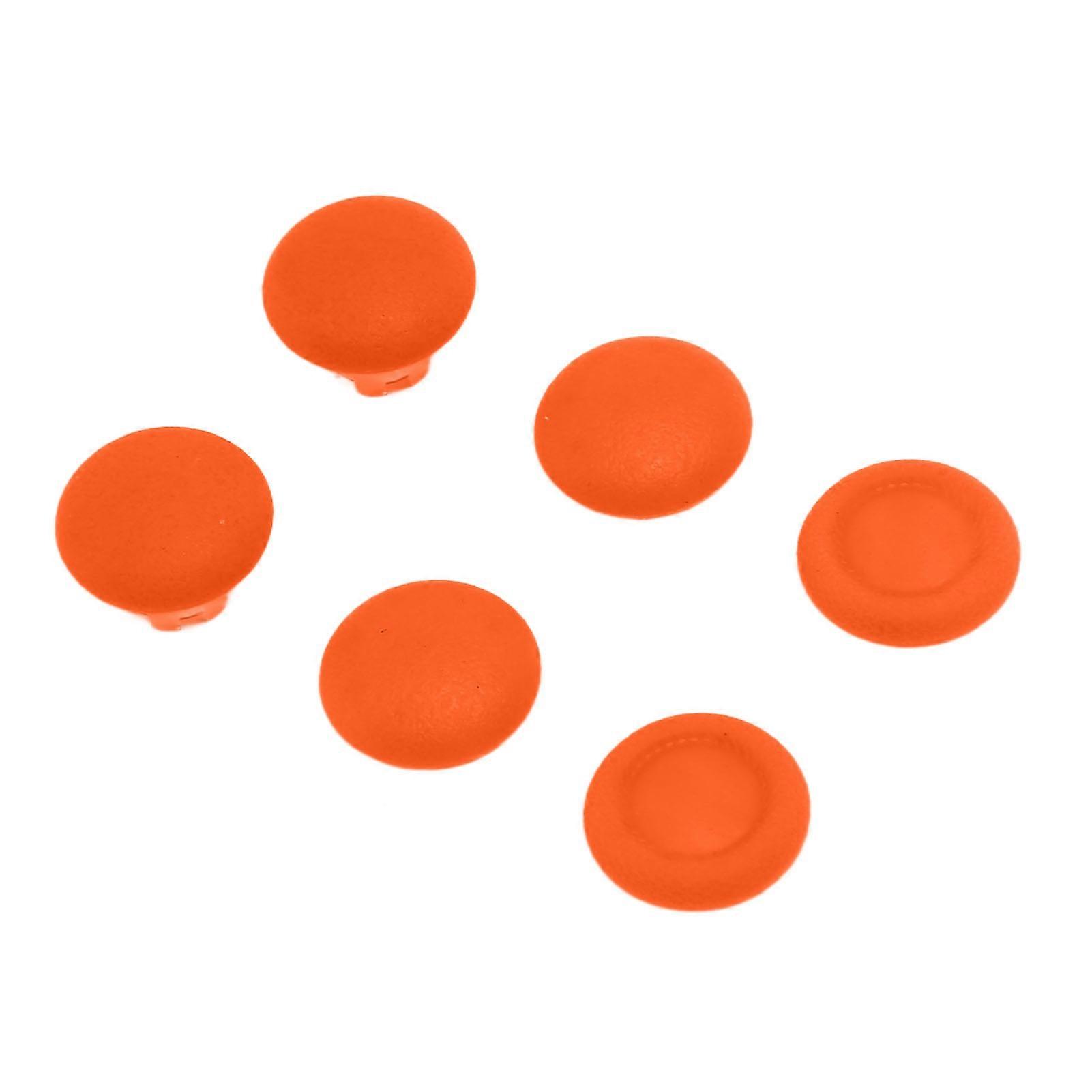 3D Joystick Button Cover Replacement Thumb Grips 6 in 1 for PS5 Elite Controller Orange