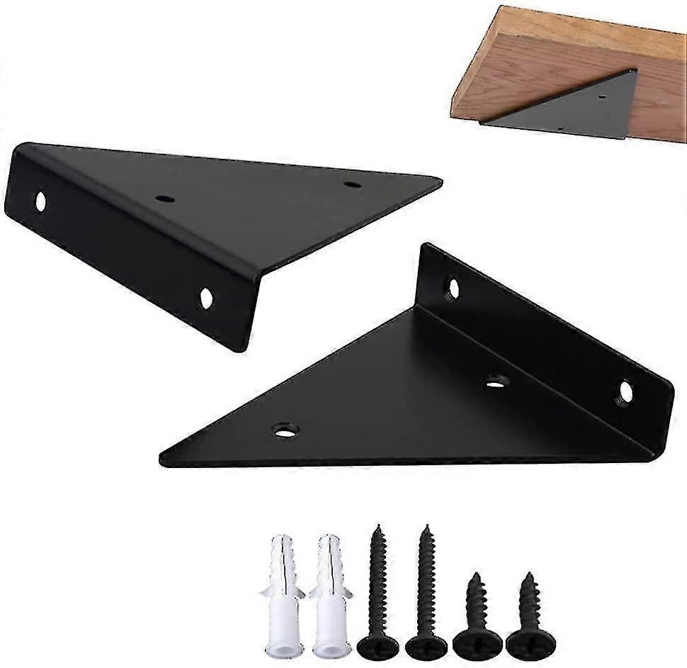 Supports d’étagère flottants Starlight, supports d’étagère flottants 2 pièces, support d’étagère murale, support d’étagère en métal robuste, support d’étagère murale en acier pour