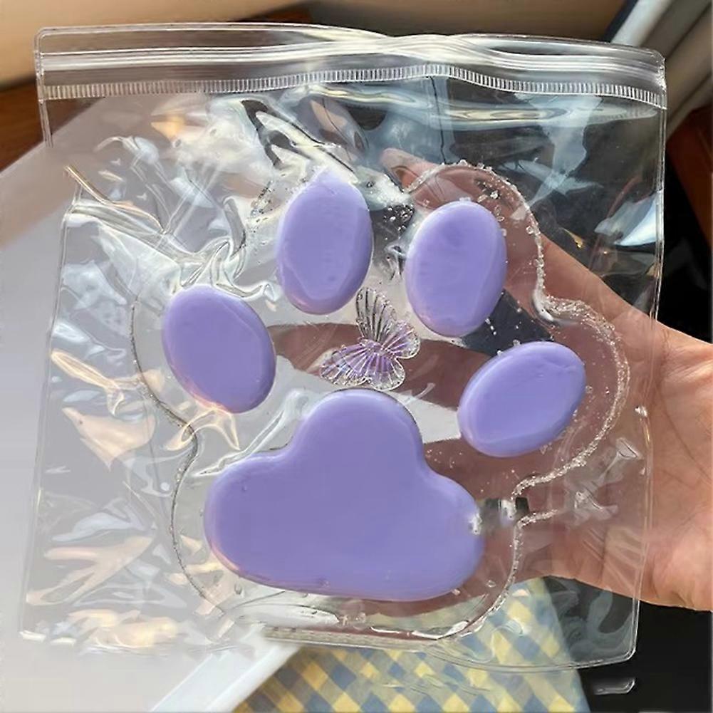 3 Porte-clés Fidget En Forme De Patte De Chat - Couleurs Pastel, Anti-Stress, Sensoriel