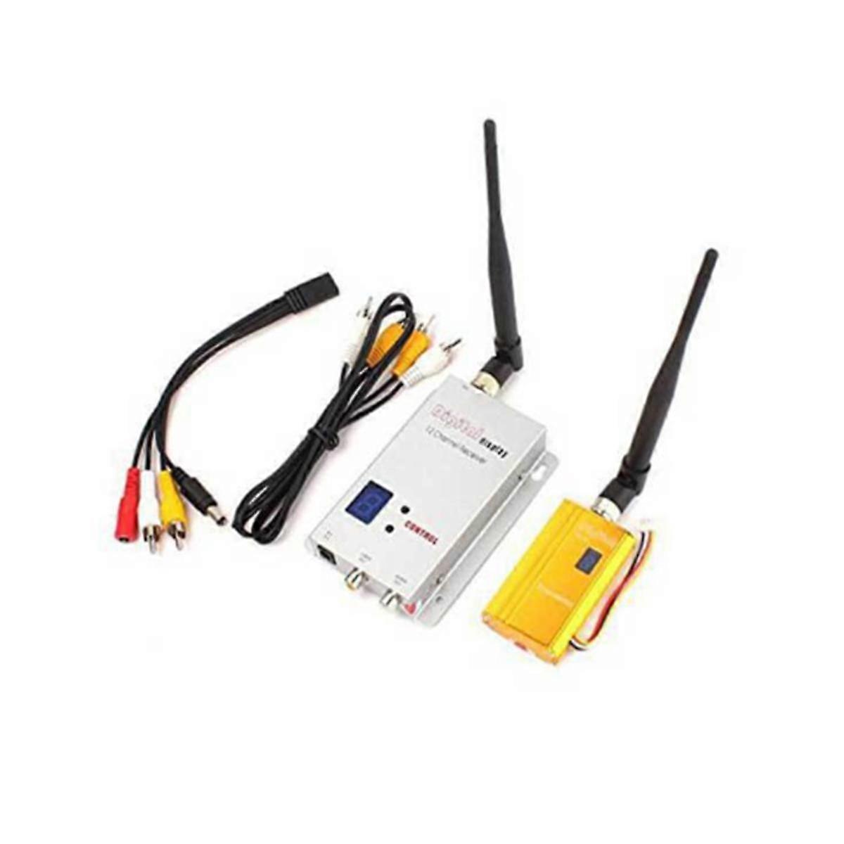 FPV 1.2Ghz 1.2G 8CH 1500Mw Wireless AV Sender TV Audio Video Transmitter Receiver Combo for QAV250
