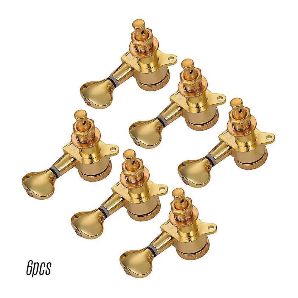 6 Pieces 3L3R Guitar String Tuning Pegs Locking Tuners Machine Heads Knobs for Acoustic Electric Guitars Replacement Accessories