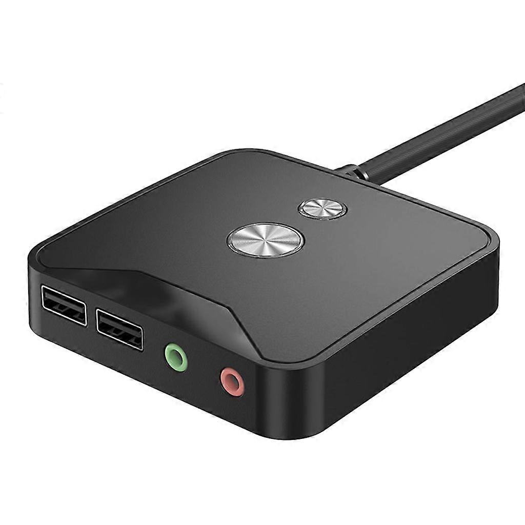 Computer Desktop Power Switch Button On/Off Rset Switch Box Dual USB Dual Audio