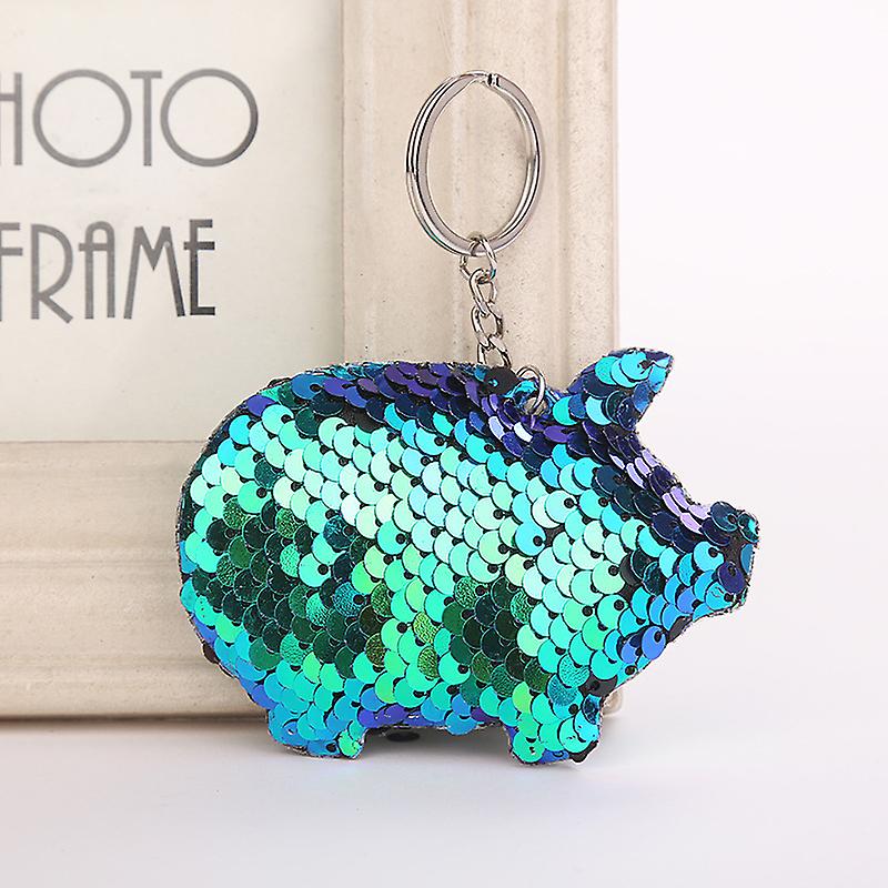 Piglet Multicolored Sequined Key Chain Bag Pendant