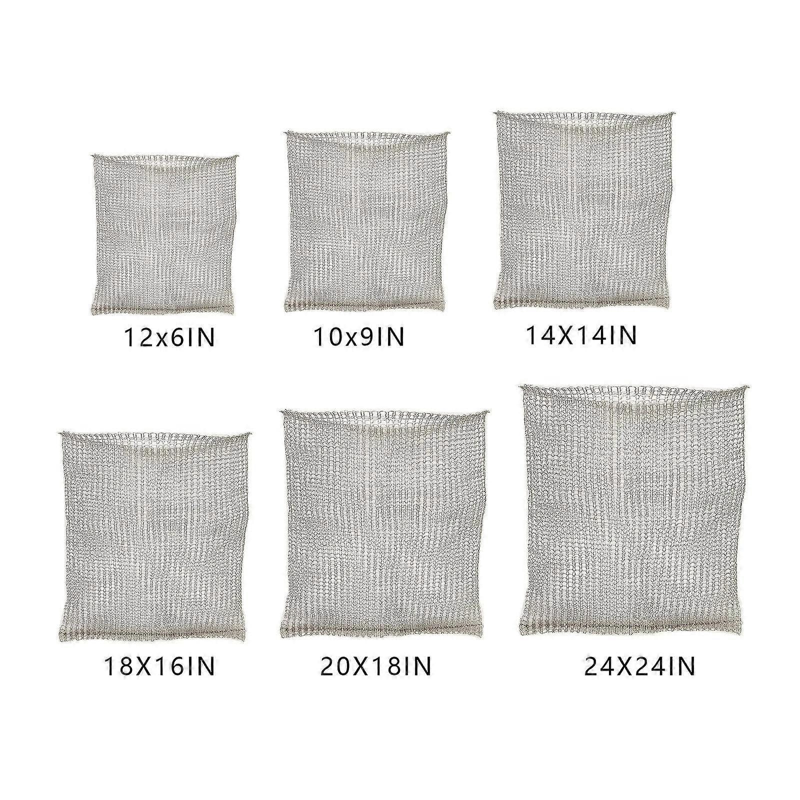 Resistente in acciaio inossidabile Guard Basket Protective Net Plant Pot Root Protector Mesh Bag
