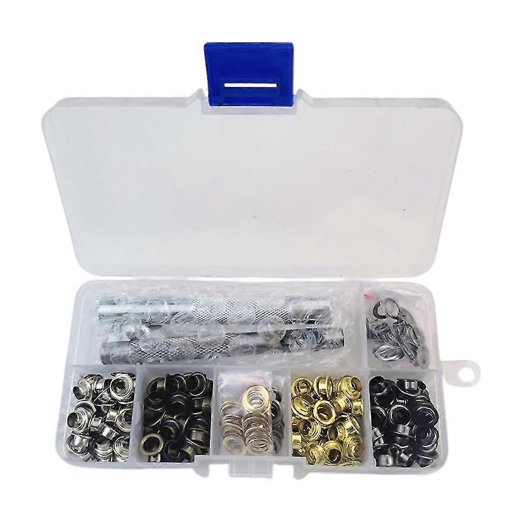 Grommets Eyelets 200 Set 3/16" 5mm Eyelets, Tools And Storage Box