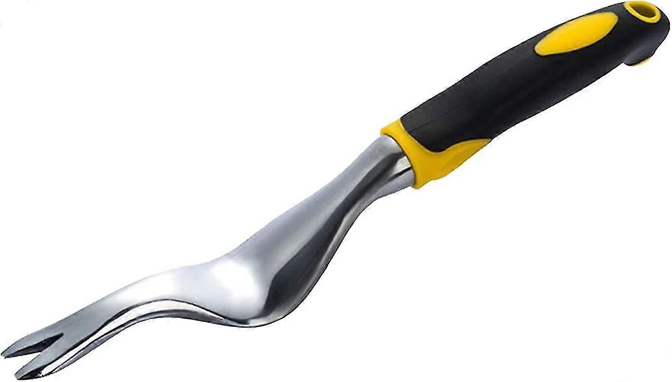 Manual Weeder Weeding Gouge Tool,stainless Steel With Wooden Handle, Manual Root Fork Handle Tool, Y-shaped Weed Extractor Digging Weed Remover